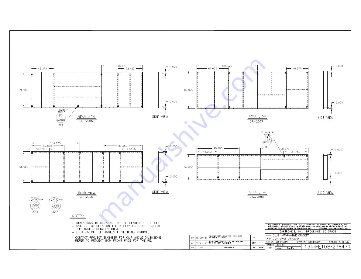 Daktronics CR-2004 Скачать руководство пользователя страница 66