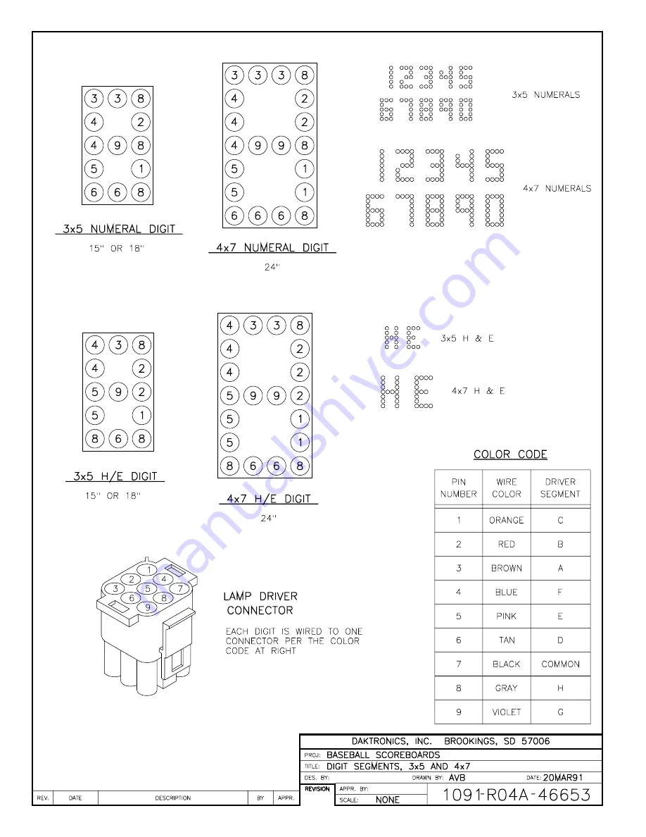 Daktronics FB-1430 Скачать руководство пользователя страница 72