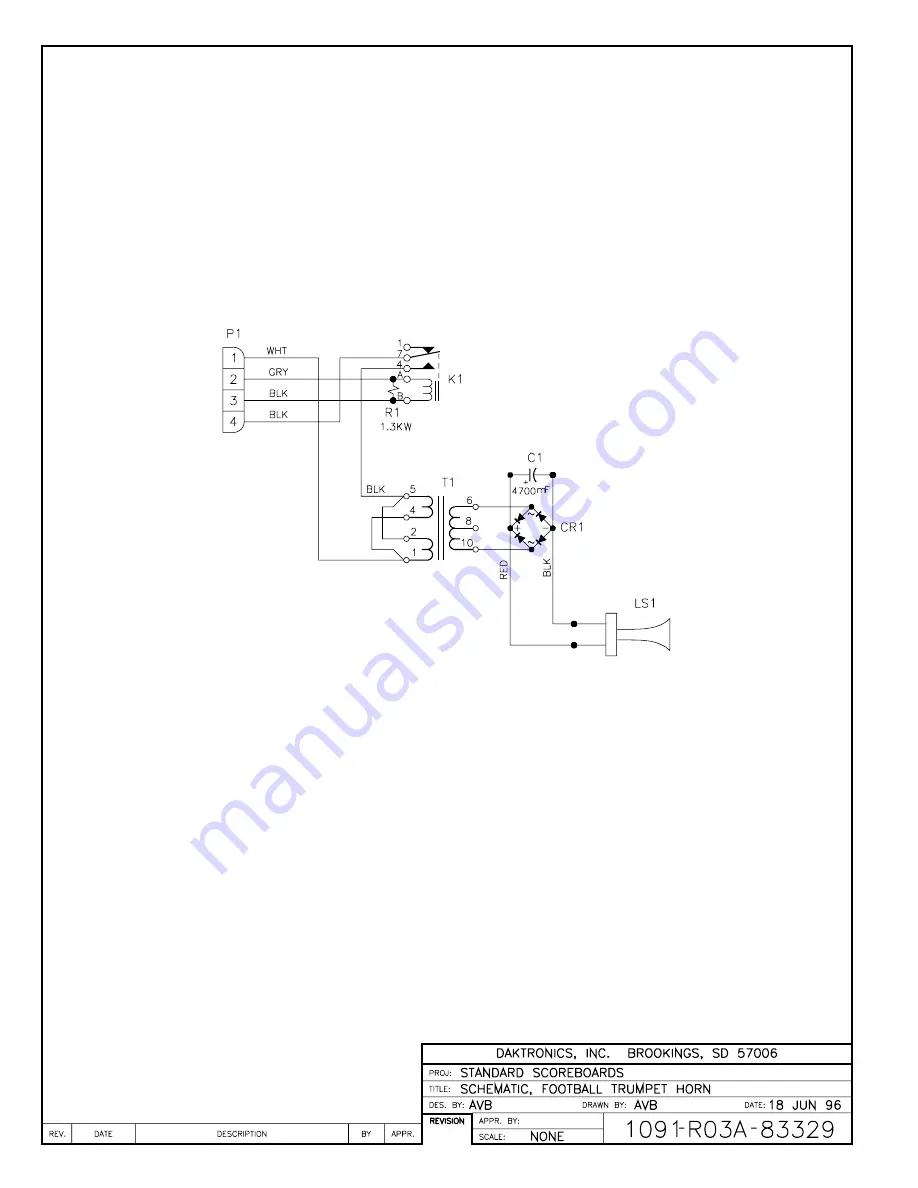 Daktronics FB-1430 Installation, Maintenance, And Specifications Manual Download Page 77