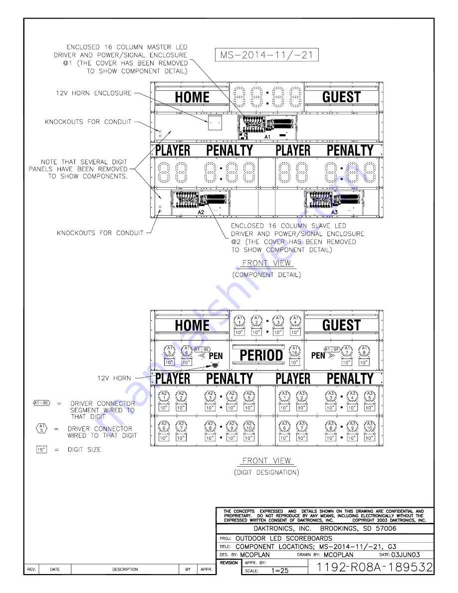 Daktronics FB-2006 Display Manual Download Page 54