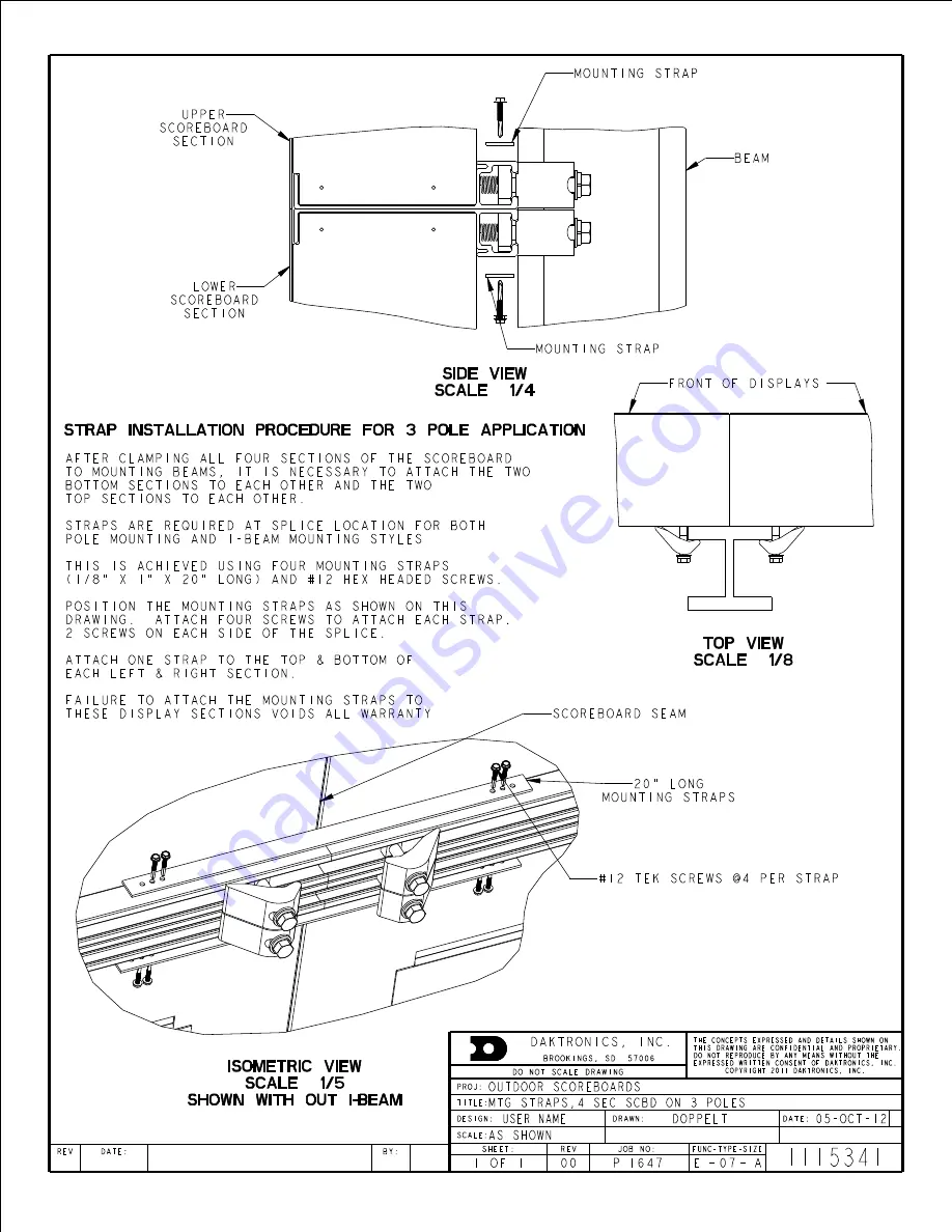 Daktronics FB-2700 Series Скачать руководство пользователя страница 50