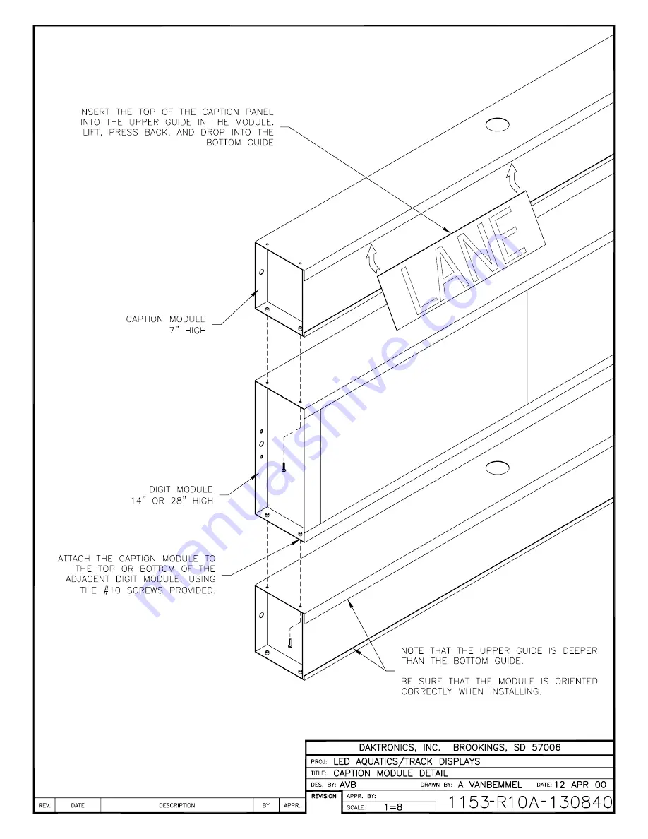 Daktronics SW-2101 Display Manual Download Page 44