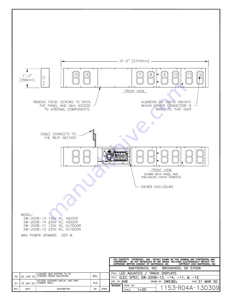 Daktronics SW-2101 Display Manual Download Page 67