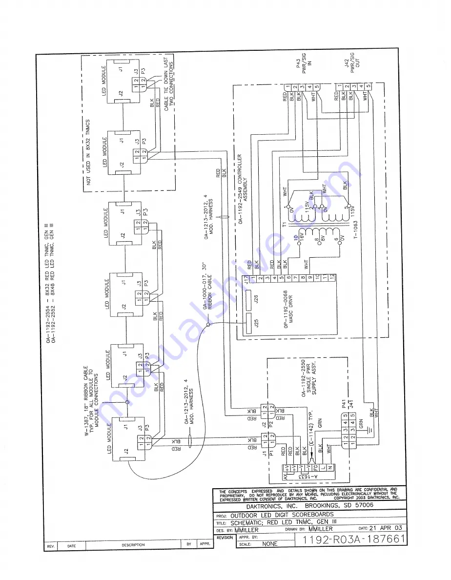 Daktronics TN-2010 Скачать руководство пользователя страница 60