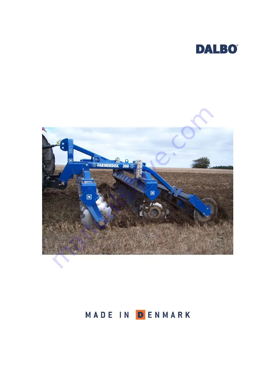 DALBO FARMERDISC 300 Manual Download Page 1