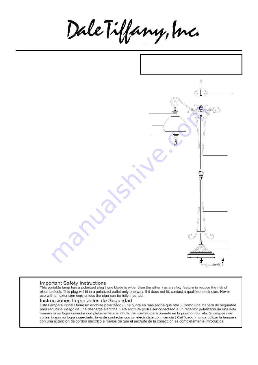 Dale Tiffany TF13065 Assembly Instructions Download Page 1