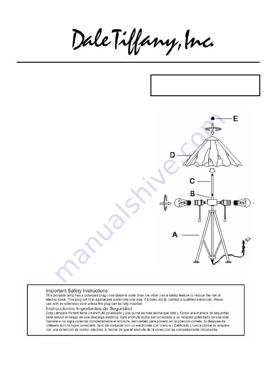 Dale Tiffany TT12436 Скачать руководство пользователя страница 1