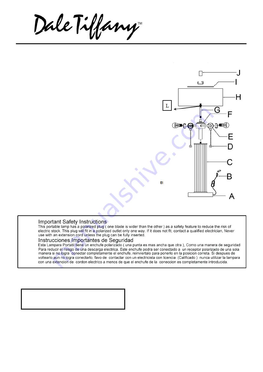 Dale Tiffany TT19193 Assembly Instructions Download Page 1