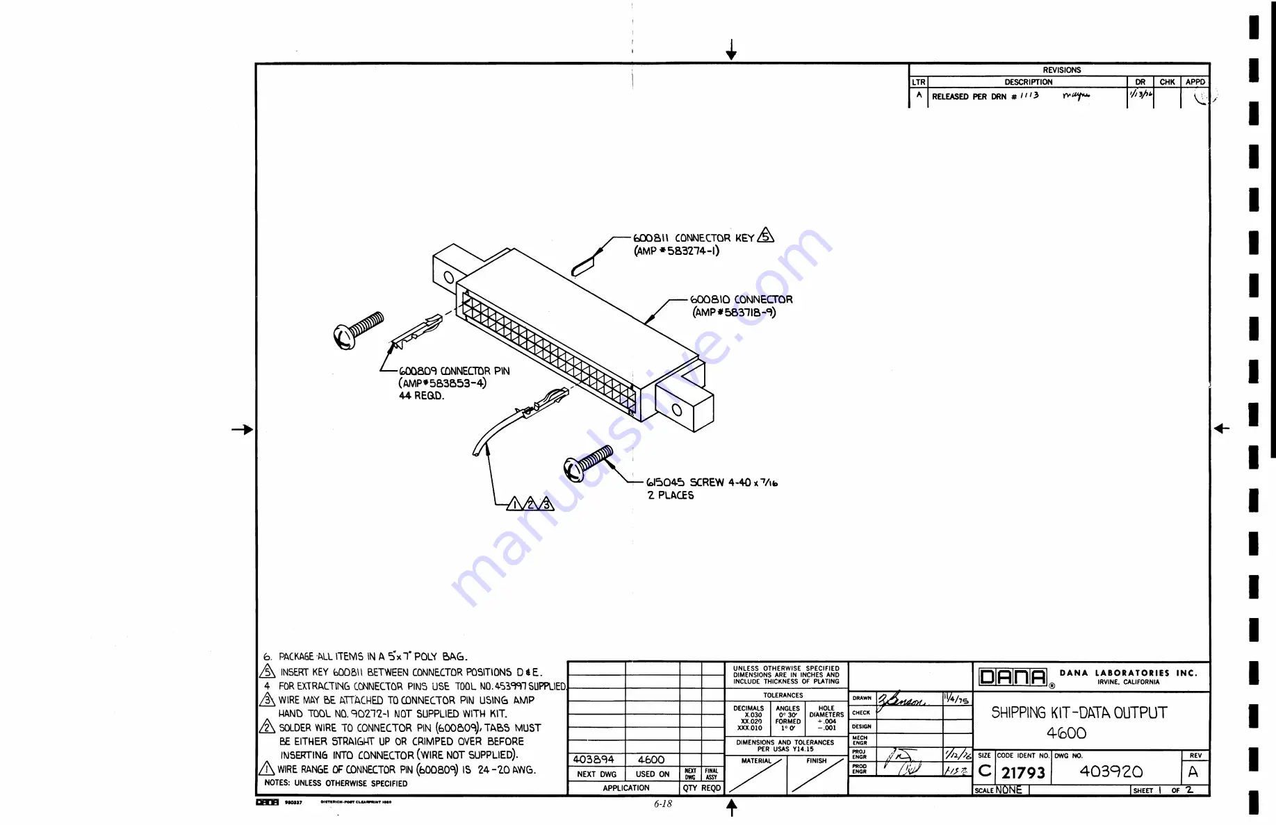 DANA 4600 Technical Manual Download Page 129