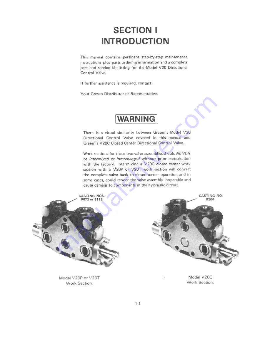 DANA GRESEN CP Service And Parts Manual Download Page 3