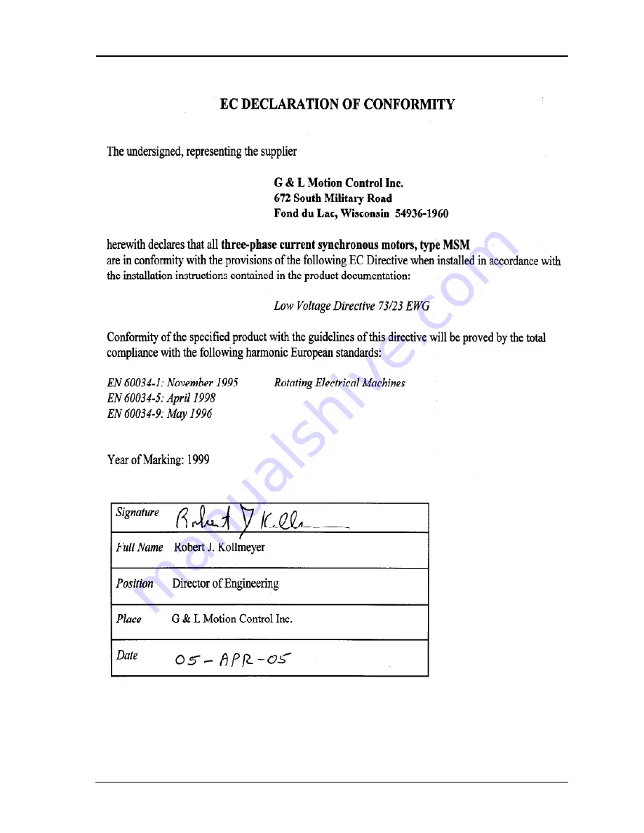 Danaher Motion Standalone MMC Hardware Manual Download Page 169