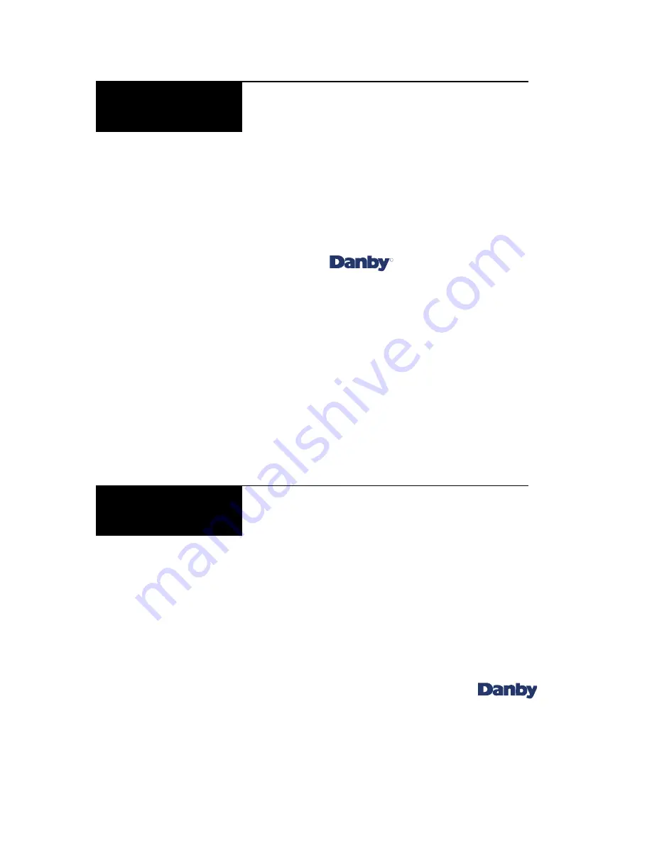 Danby DBC657BLS Owner'S Manual Download Page 2