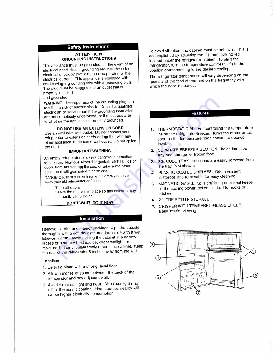 Danby DCR326 Скачать руководство пользователя страница 2