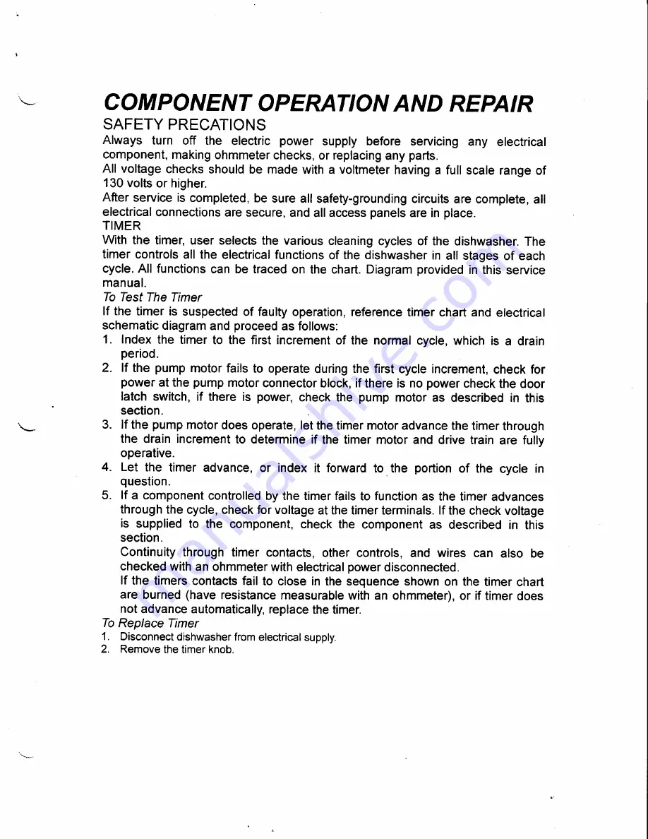 Danby DDW1802 - 14352 Service Manual Download Page 7