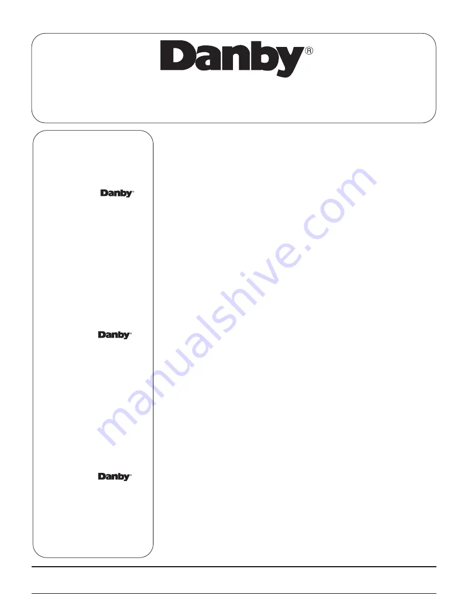 Danby DER2099W Owner'S Use And Care Manual Download Page 35