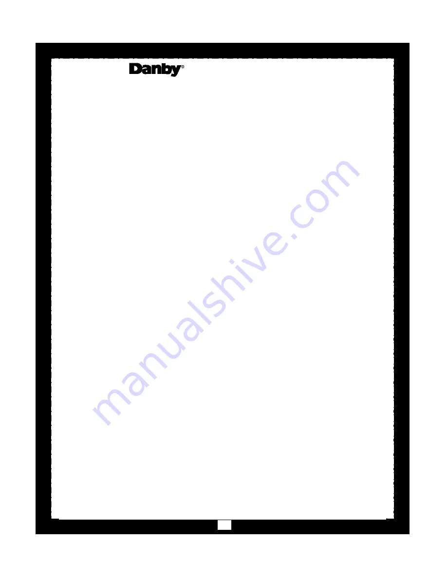 Danby Designer DFF9102W Owner'S Manual Download Page 12