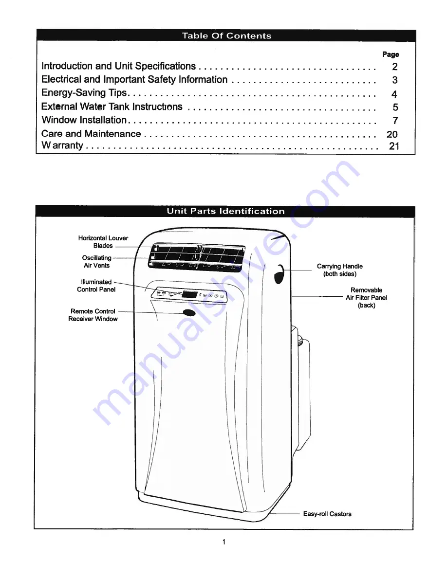 Danby Designer DPAC120068 Скачать руководство пользователя страница 2