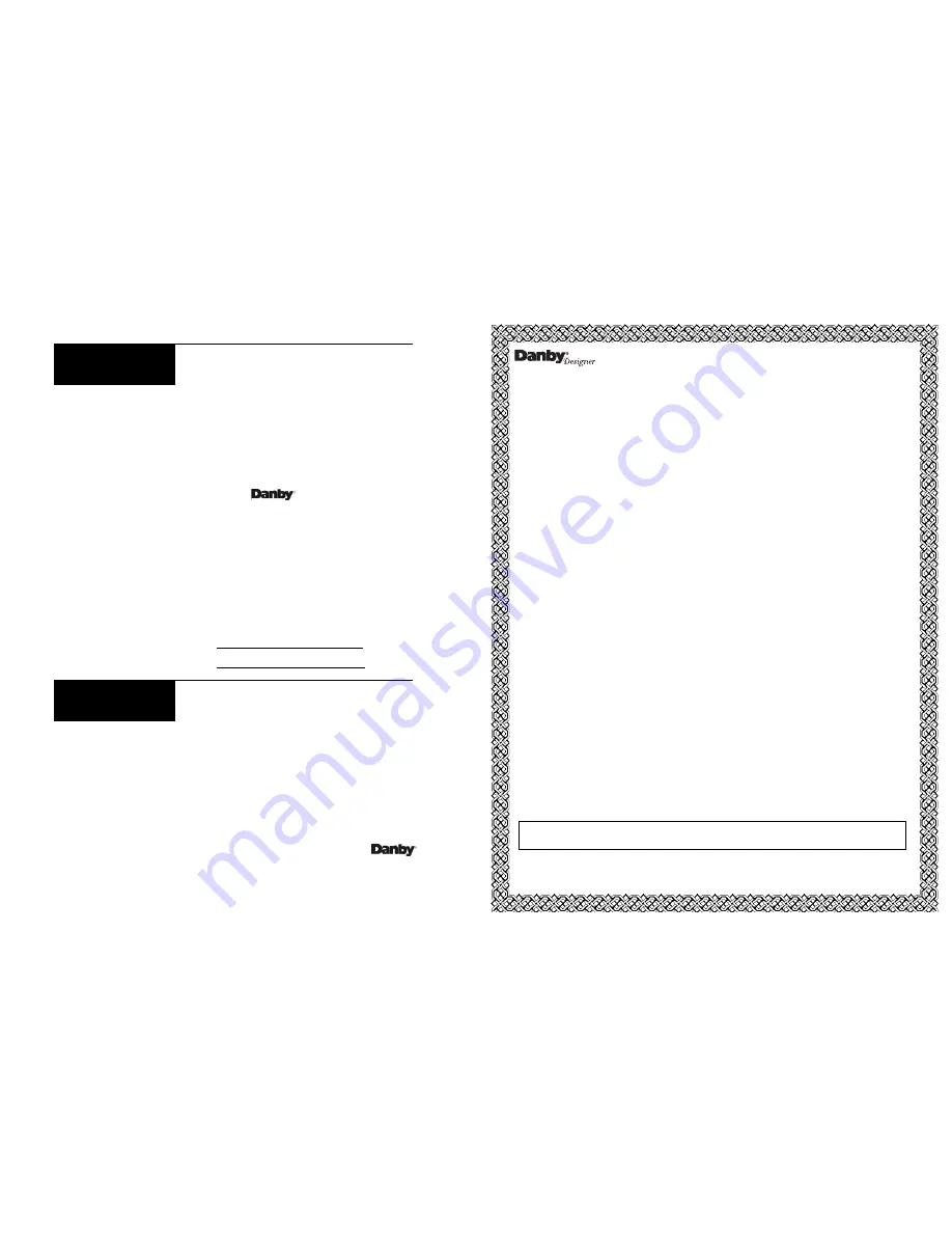 Danby Designer DWC286BLS Owner'S Manual Download Page 4