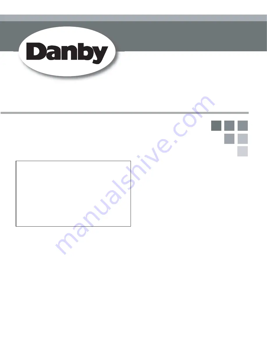 Danby DMW07A4BDB Owner'S Manual Download Page 1