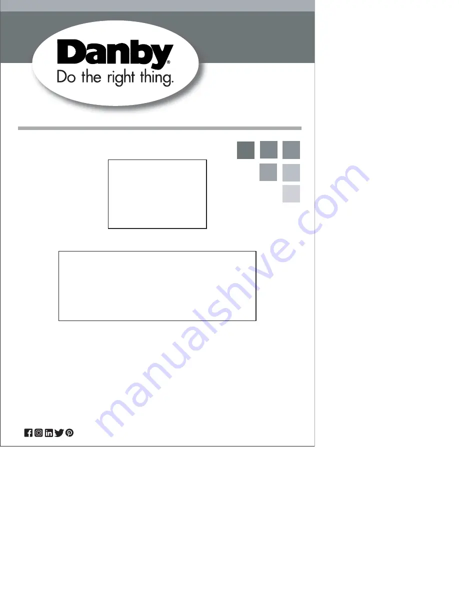 Danby DMW09A2BDB Скачать руководство пользователя страница 1