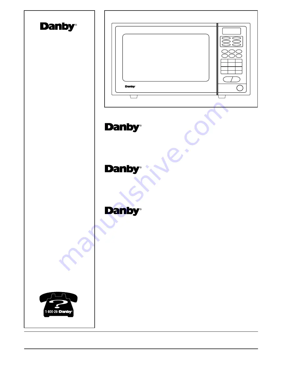 Danby DMW902W Скачать руководство пользователя страница 1