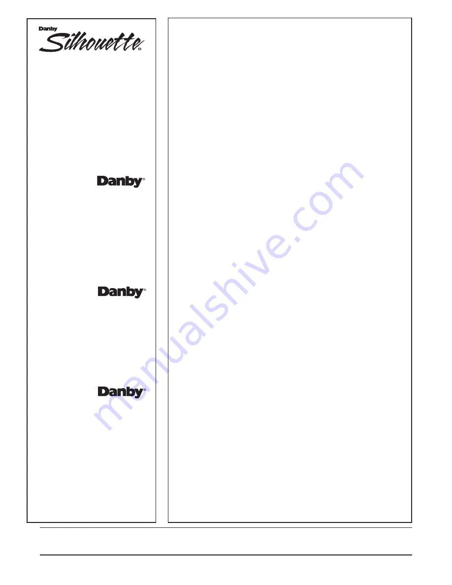 Danby DWC276 Owner'S Manual Download Page 38