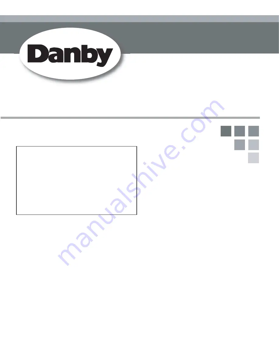 Danby DWM045DB Owner'S Manual Download Page 1