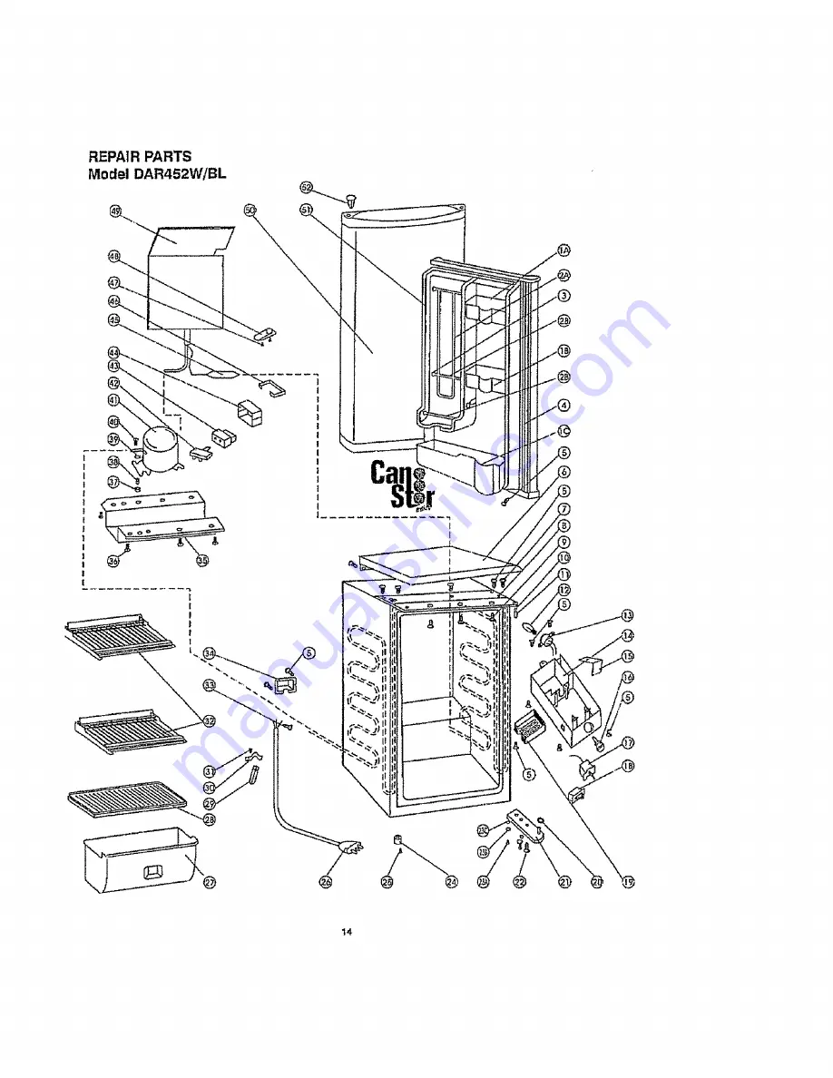 Danby Millennium DAR452W Owner'S Manual Download Page 15