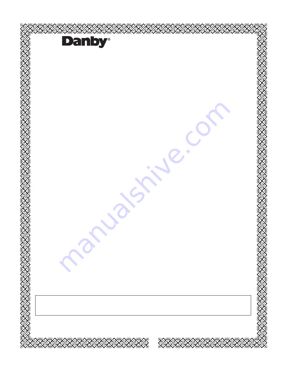 Danby Millennium DAR482BLS Owner'S Manual Download Page 13