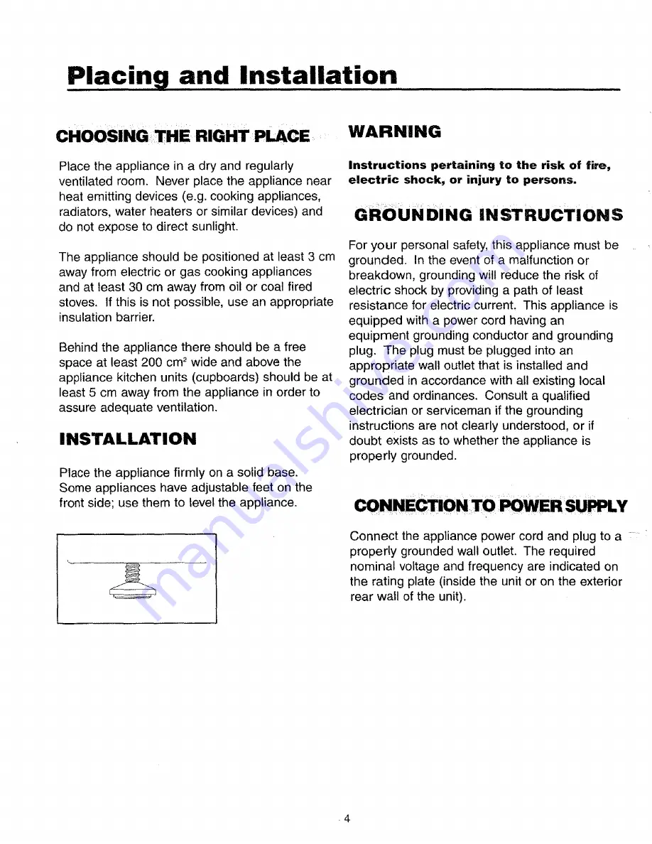 Danby Silhouette DAR483BL Owner'S Manual Download Page 5