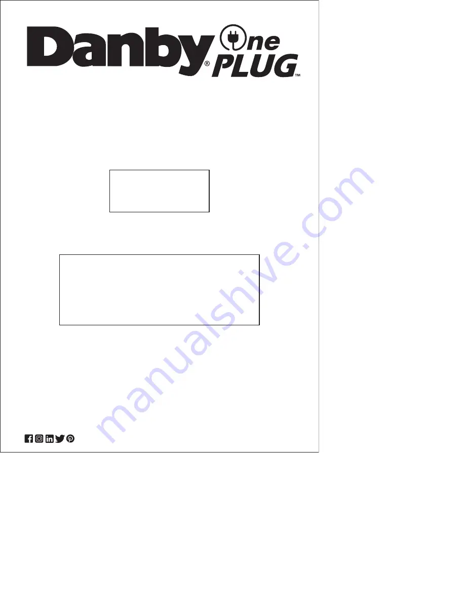 Danby SMM-7A1 Скачать руководство пользователя страница 1