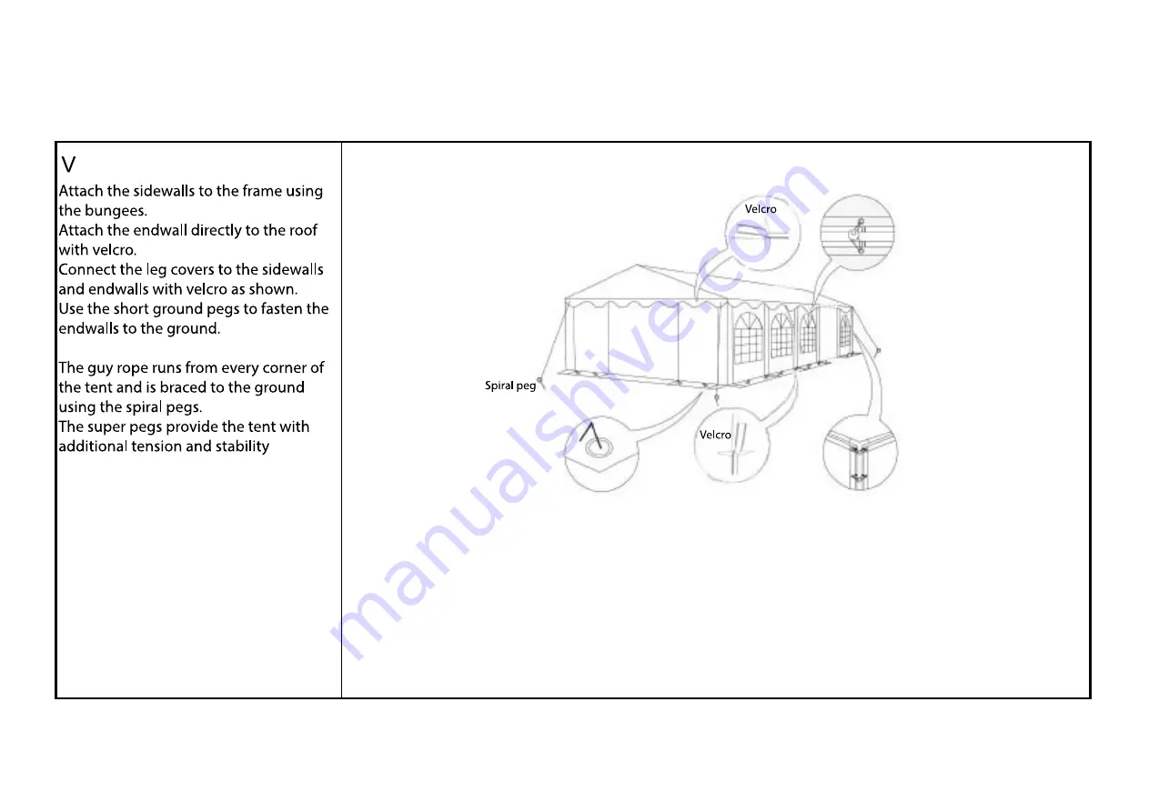 Dancover CombiTent PARTY TENT SEMI PRO Manual Download Page 9