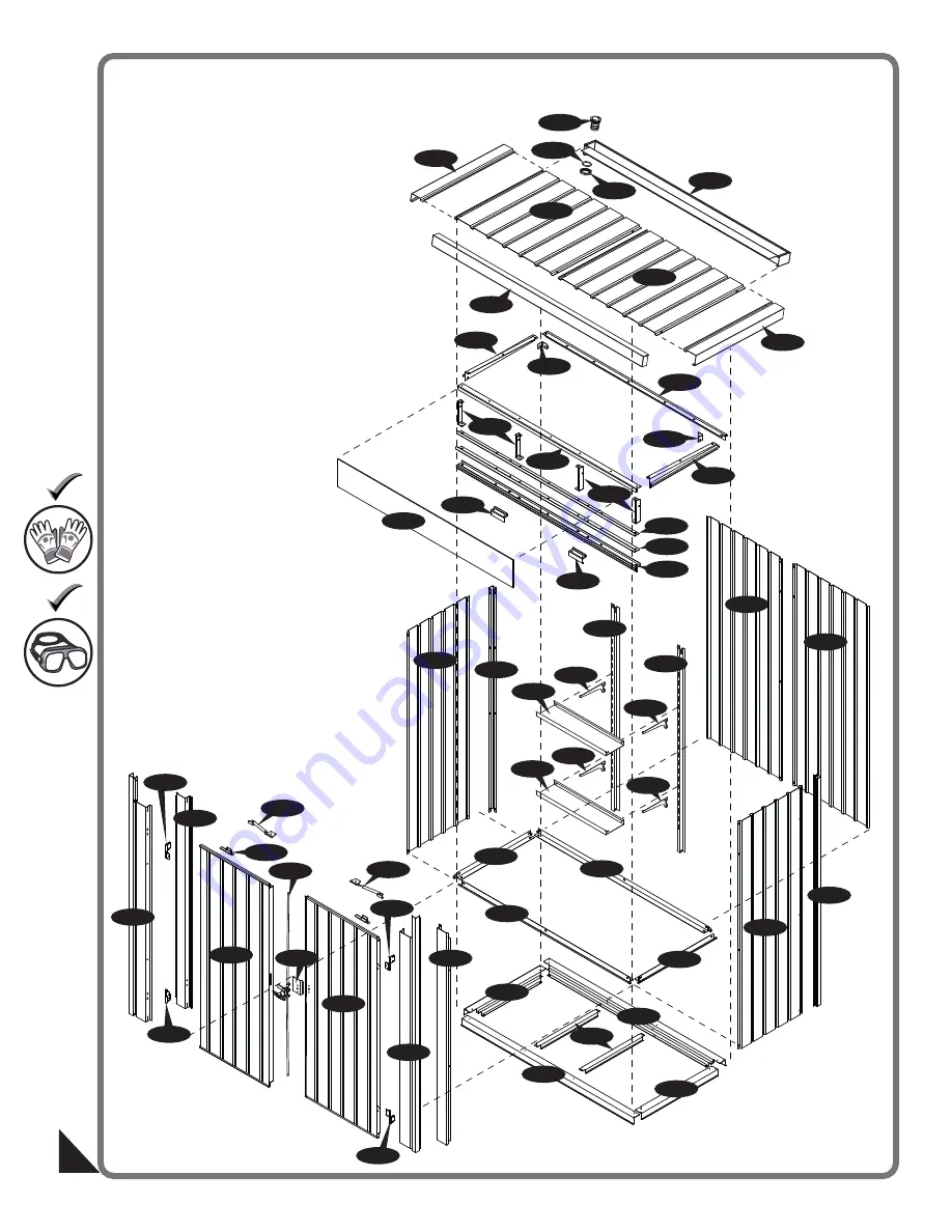 Dancover Garden Locker Shed Manual Download Page 10