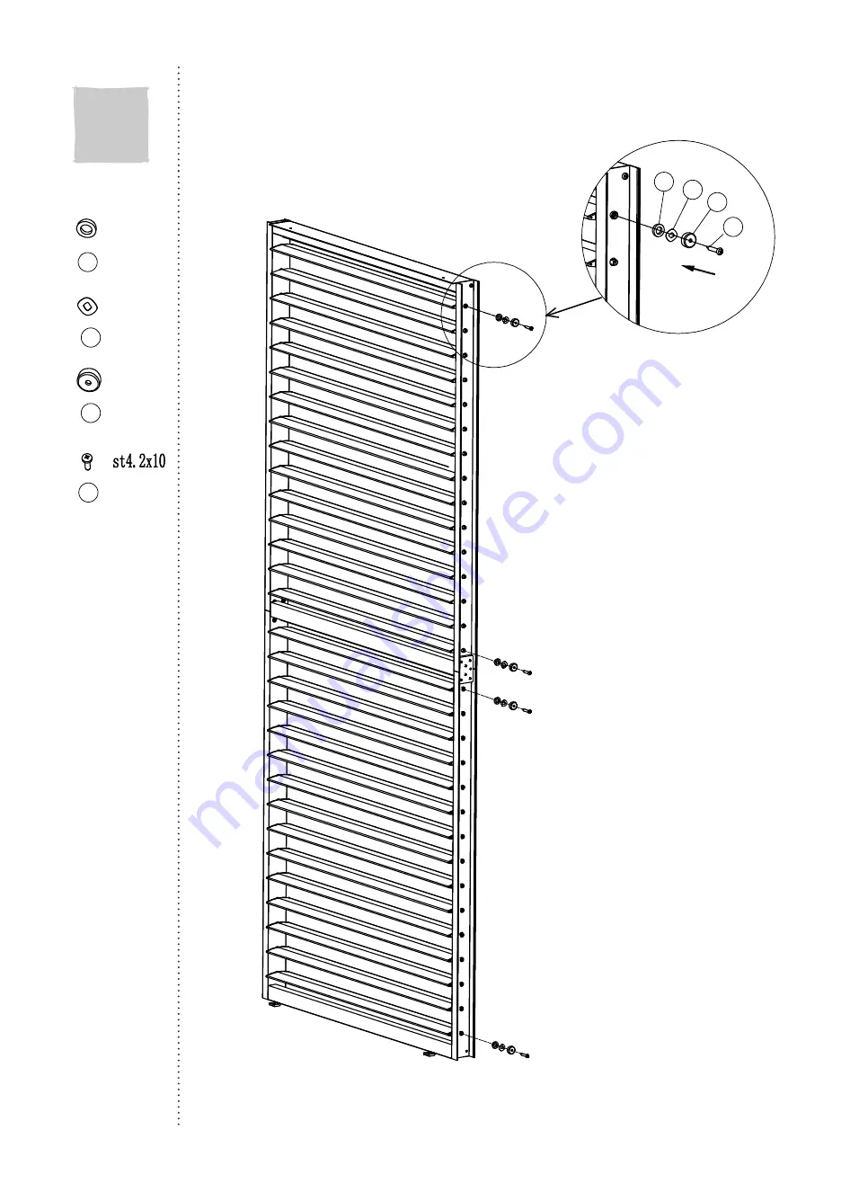 Dancover Louver Wall Скачать руководство пользователя страница 9