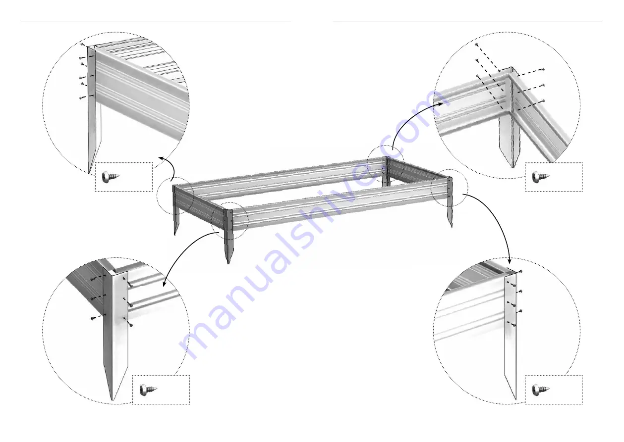 Dancover Raised Bed 1x2m Скачать руководство пользователя страница 4