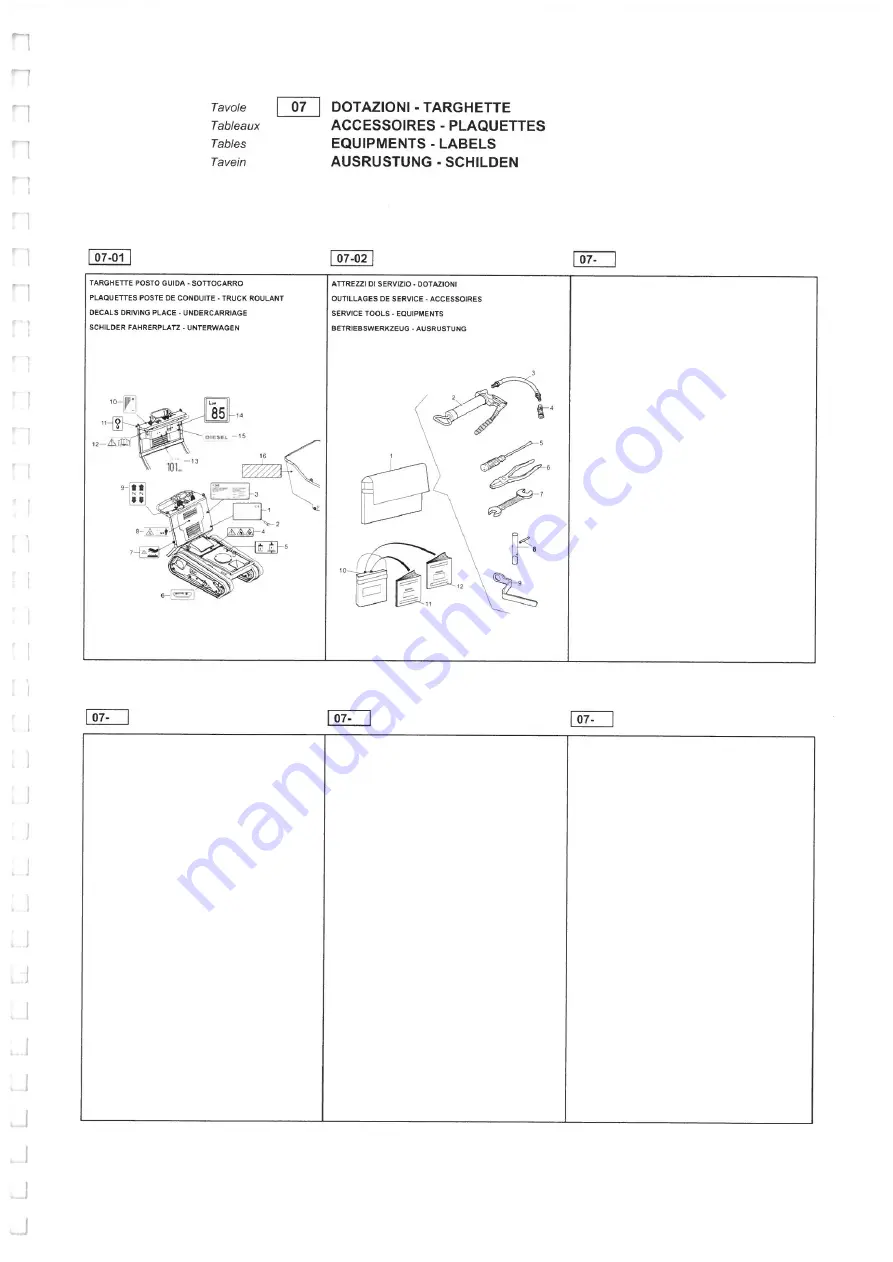 Dando TERRIER Mk 1 Operating And Maintenance Manual Download Page 111