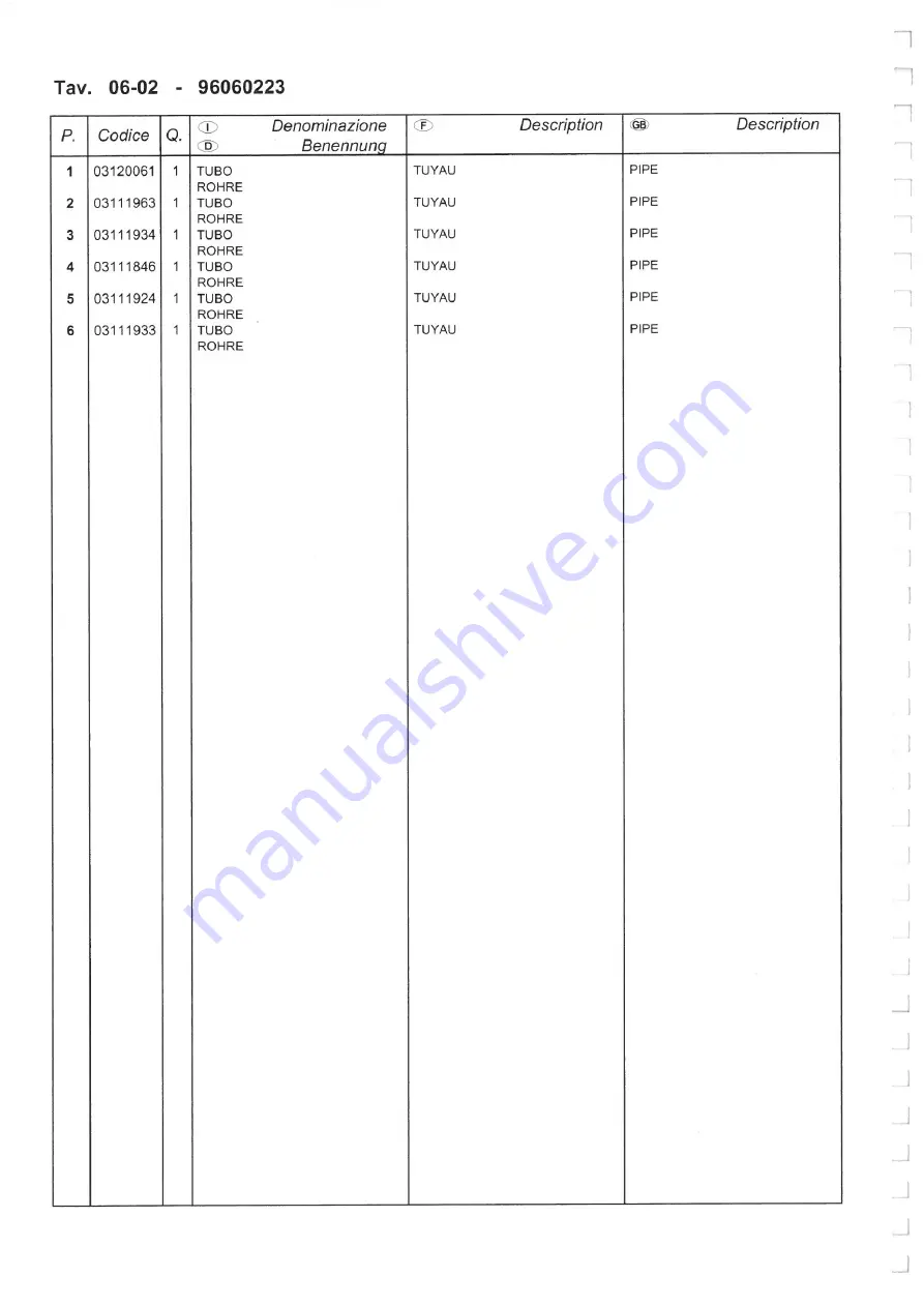 Dando TERRIER Mk 1 Operating And Maintenance Manual Download Page 169