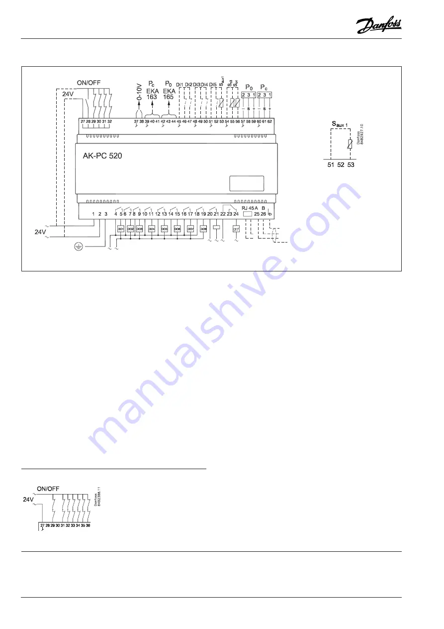 Danfoss AK-PC 520 Скачать руководство пользователя страница 16