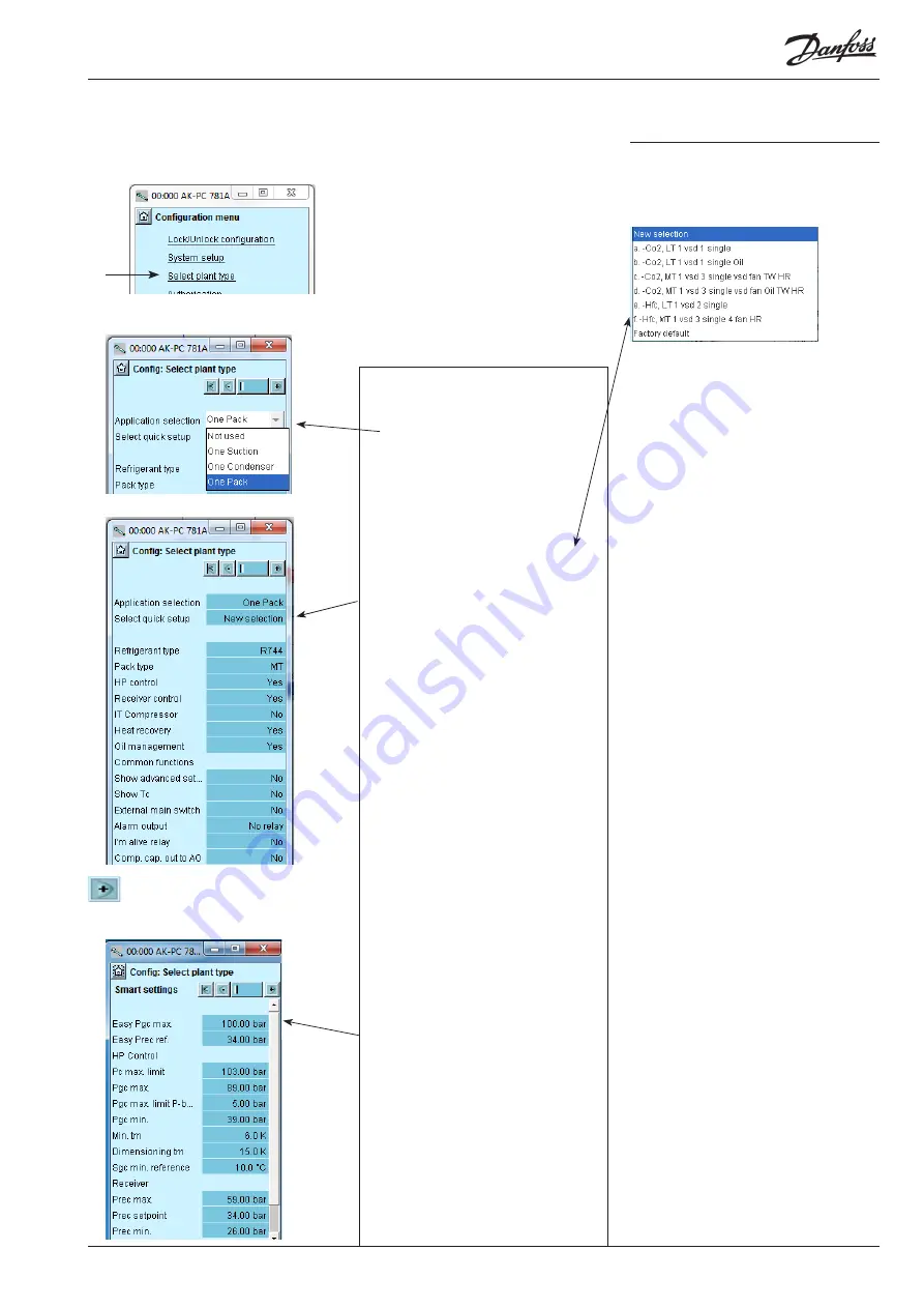 Danfoss AK-PC 781A User Manual Download Page 55