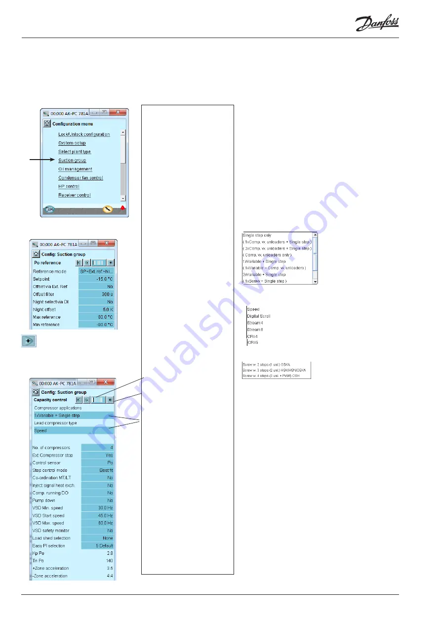 Danfoss AK-PC 781A User Manual Download Page 56