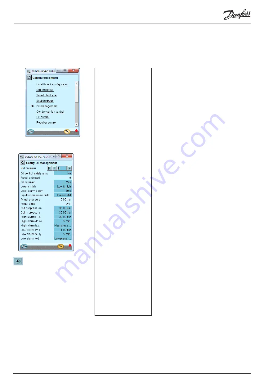 Danfoss AK-PC 781A User Manual Download Page 60