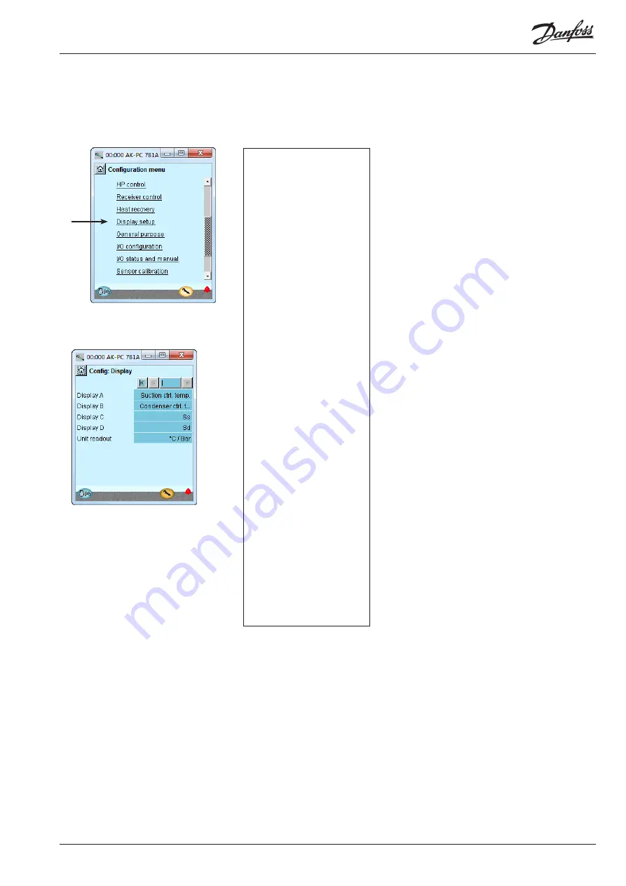 Danfoss AK-PC 781A User Manual Download Page 69