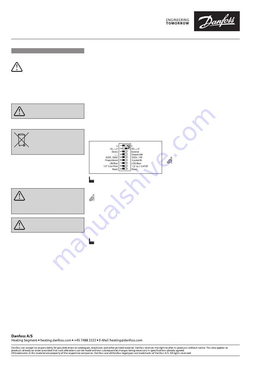 Danfoss AME 13 SU-1 Operating Manual Download Page 4