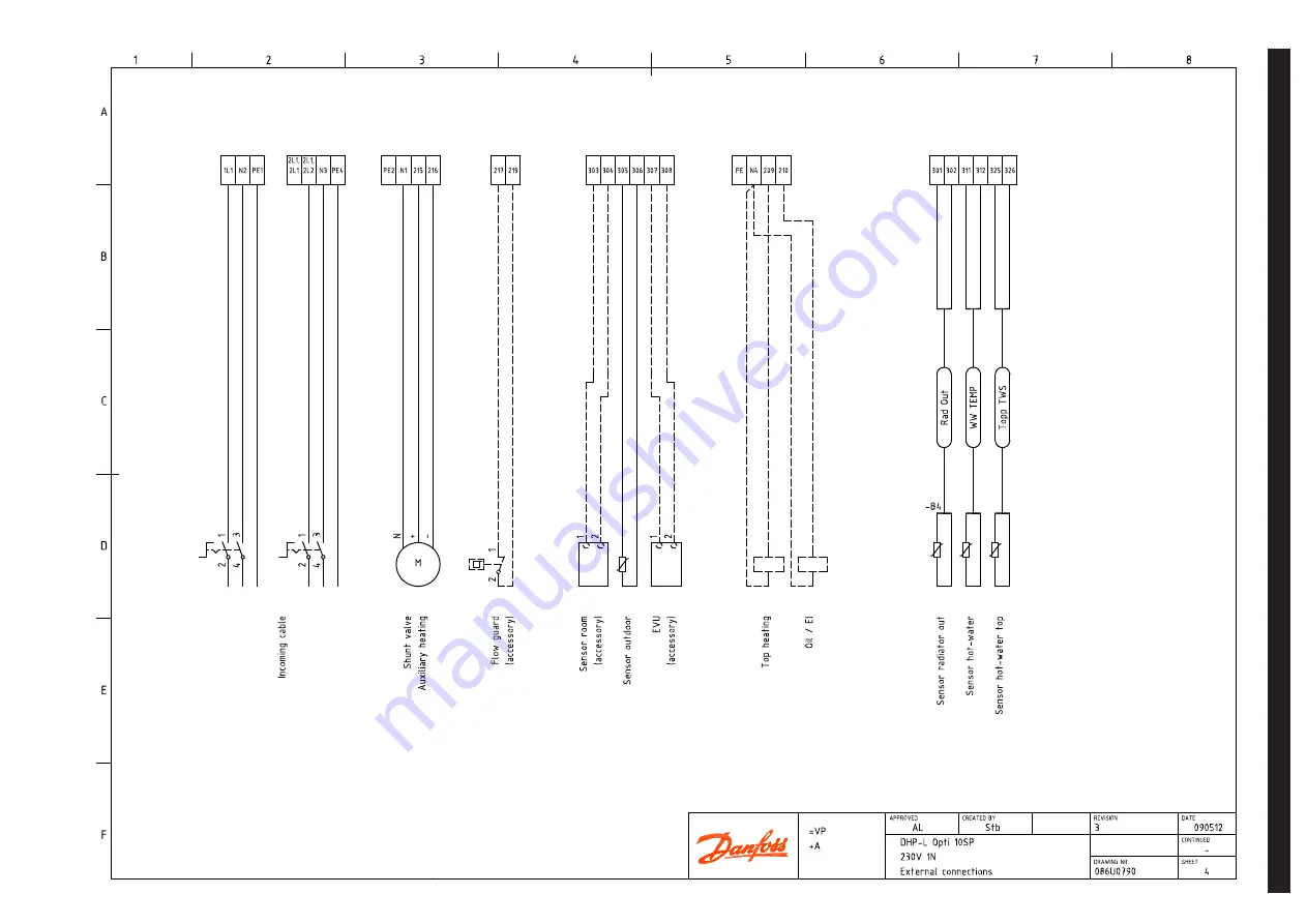 Danfoss DHP-L 10 Electrical Installation Instructions Download Page 47