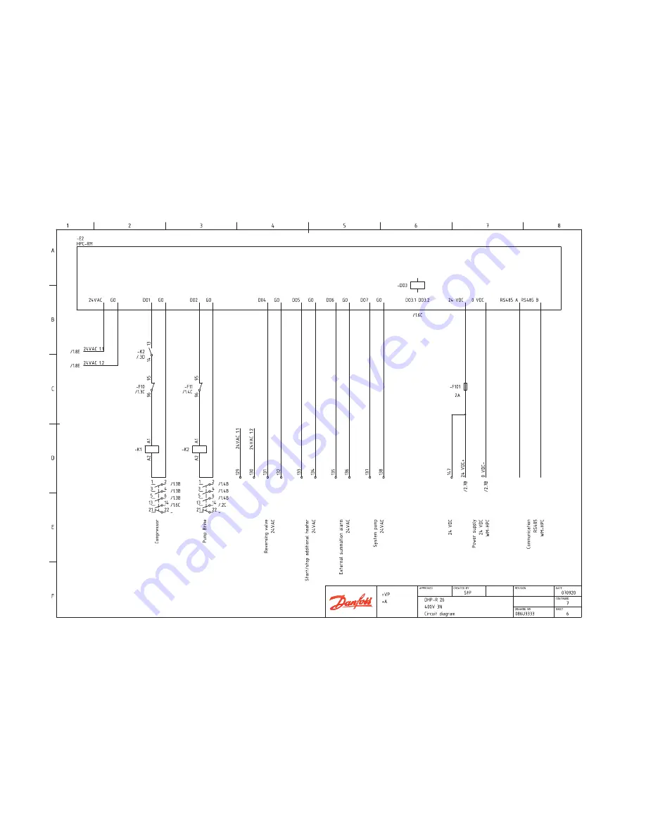 Danfoss DHP-R 26 Installation Instructions Manual Download Page 16