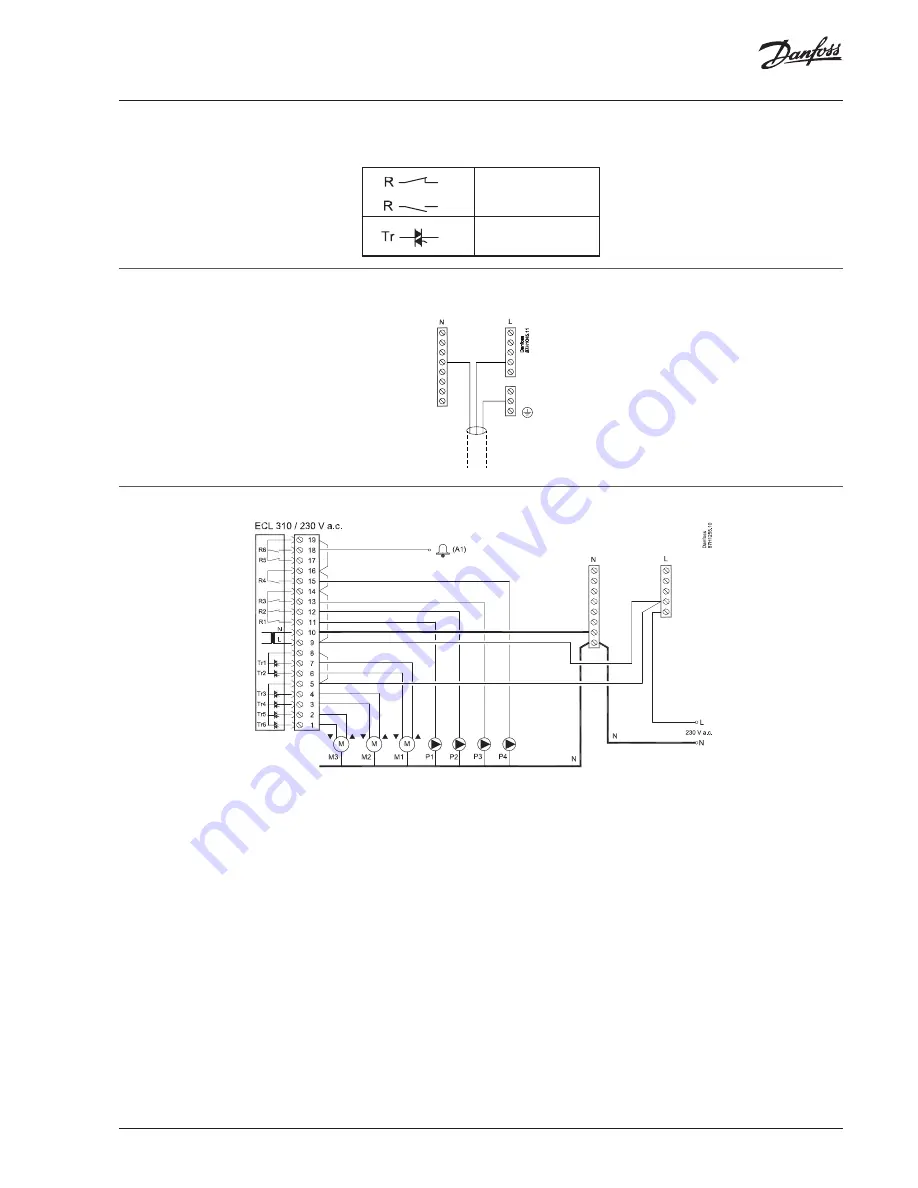 Danfoss ECL Comfort 310, P318 Installation Manual Download Page 5