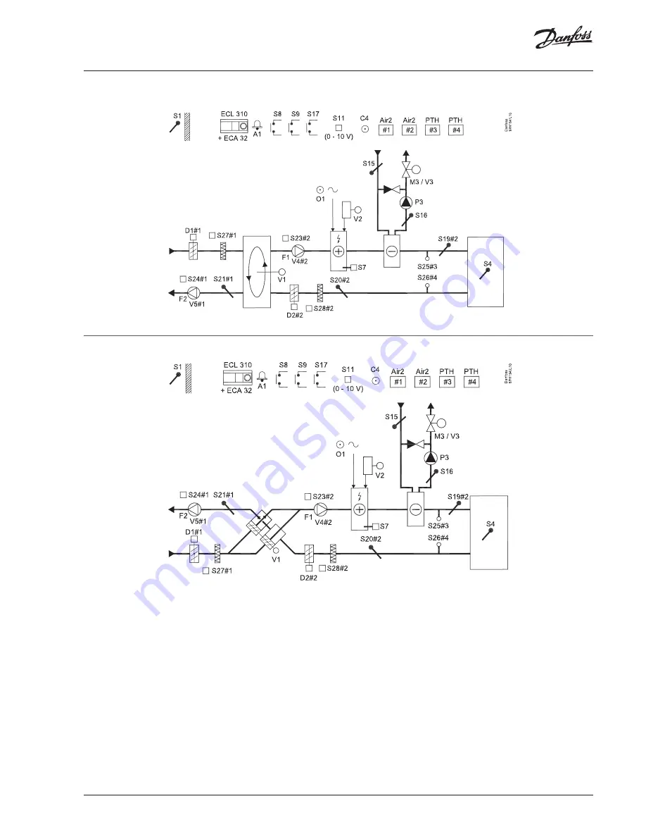 Danfoss ECL Comfort A315 Installation Manual Download Page 11