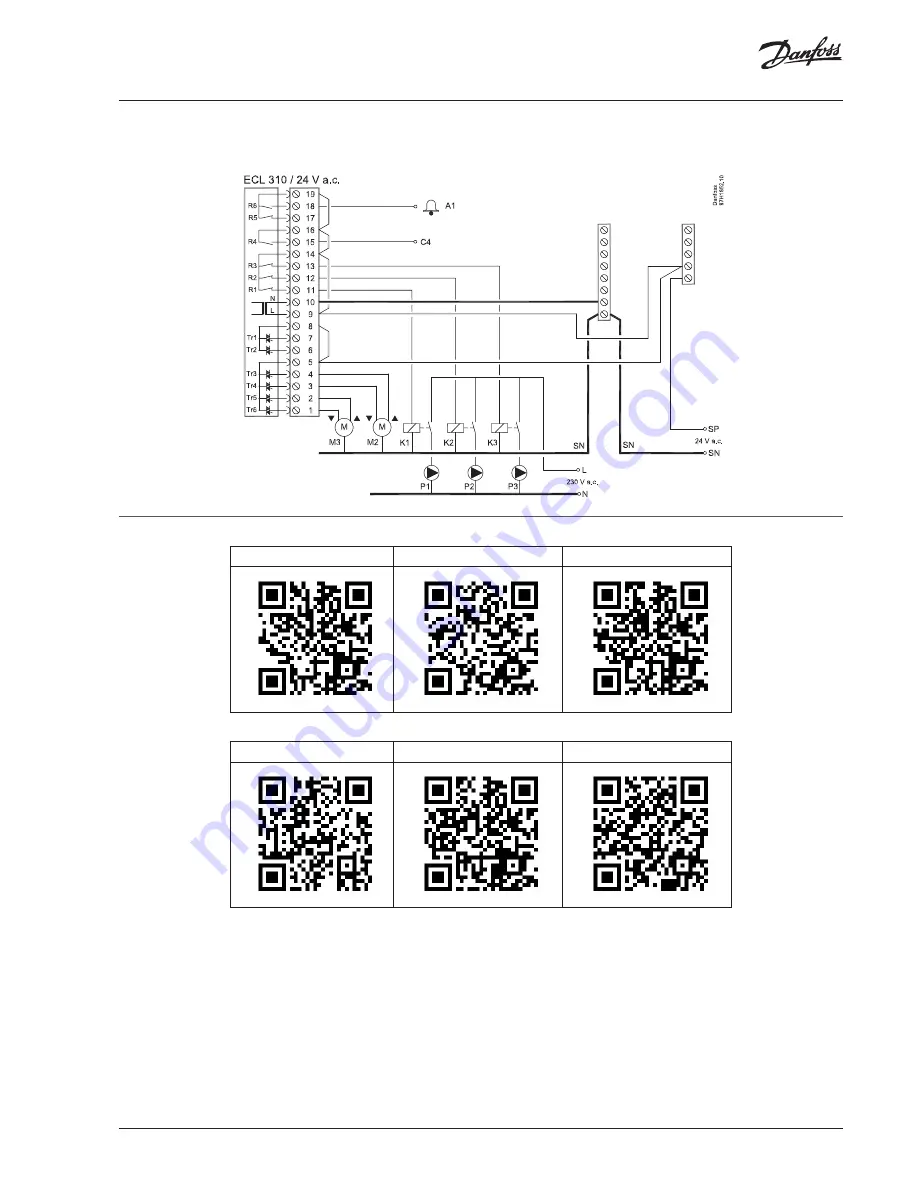 Danfoss ECL Comfort A315 Installation Manual Download Page 13