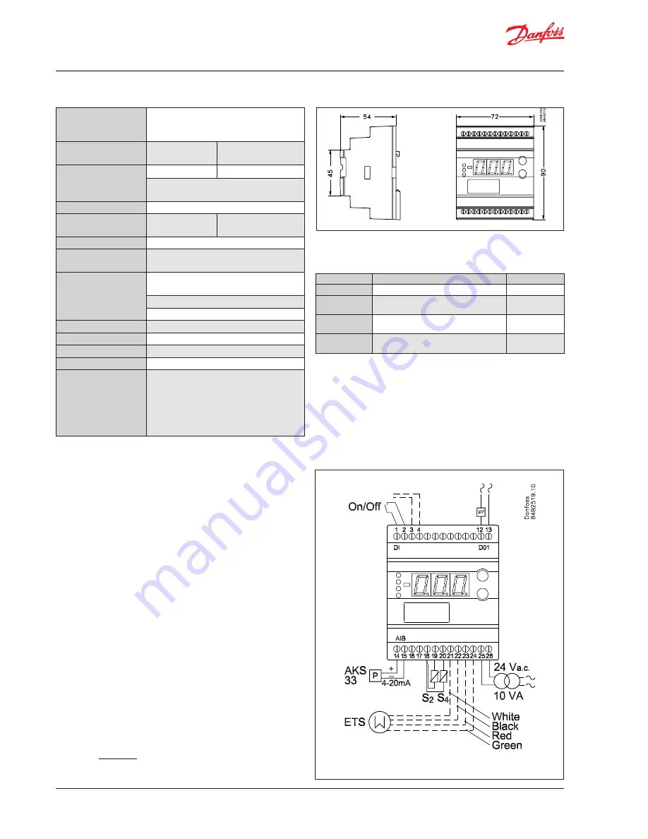 Danfoss EKC 312 User Manual Download Page 4