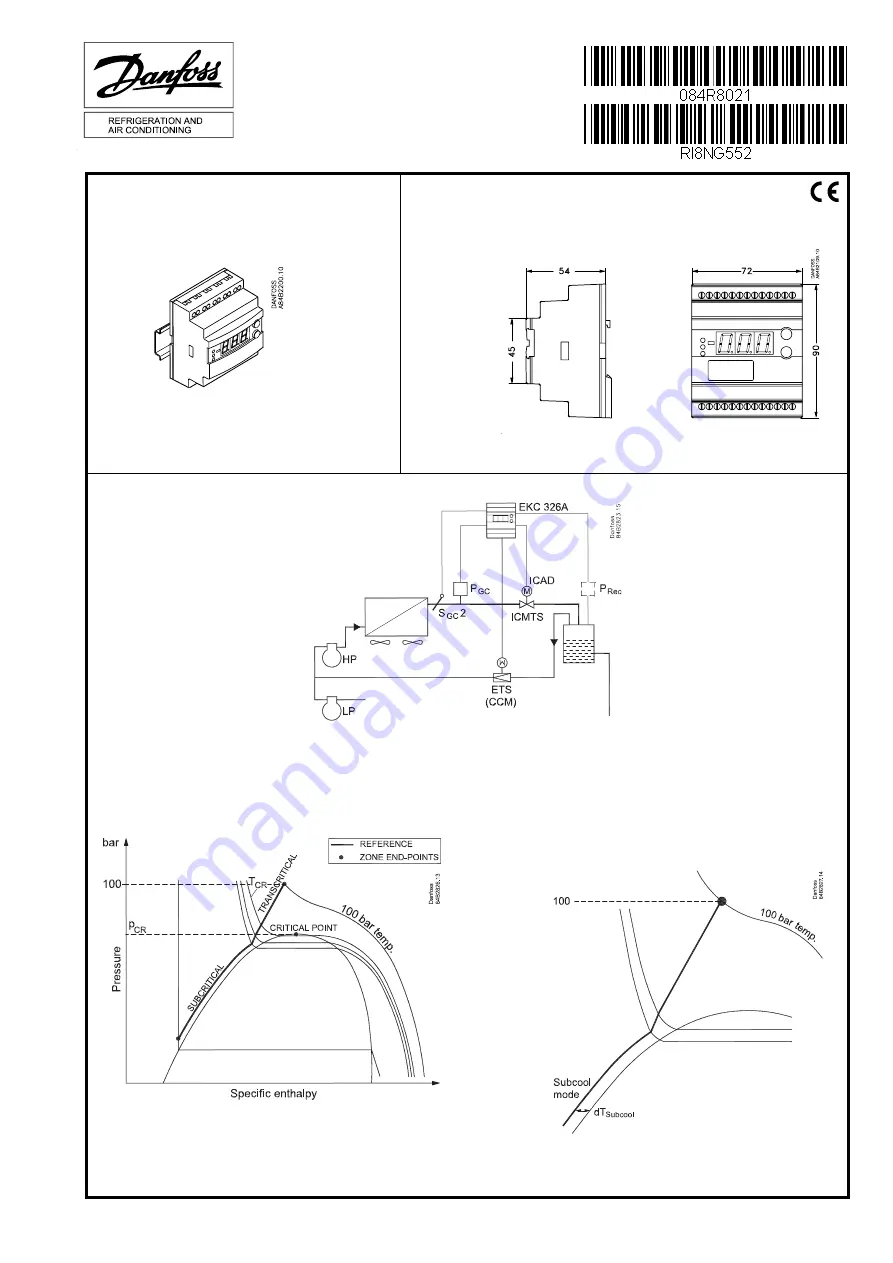 Danfoss EKC 326A Instructions Manual Download Page 1